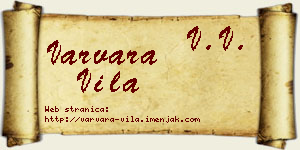 Varvara Vila vizit kartica